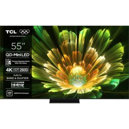 Televizor Smart LED TCL 55Q7C, 4K UHD HDR, 138 cm, Wireless, Clasa F, Negru