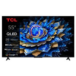 Televizor QLED TCL 55T69C, 139 cm, 55", Ultra HD 4K, Smart TV, WiFi, CI+, (Model 2025), Negru