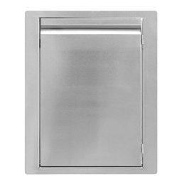 Usa din inox Grandhall A08001002T, cu cadru built-in 45 x 57 x 4 cm pentru insula si bucatarie exterioara, Argintiu