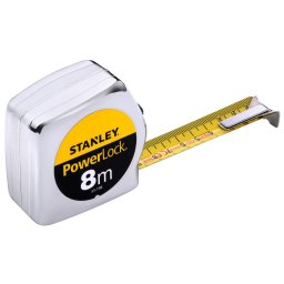 Ruleta PowerLock Stanley 0-33-198, clasic cu carcasa ABS, 8 m x 25 mm