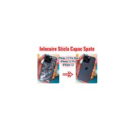 Inlocuire Capac Spart iPhone 12 12Pro 12 Pro Max Sticla Spate