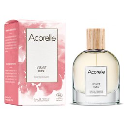 Apa parfum BIO Velvet Rose(armonizant), cu uleiuri esentiale armonizante de trandafir si geranium Acorelle