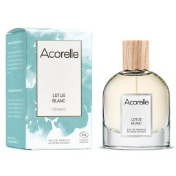 Apa parfum BIO Lotus Blanc(relaxant), cu uleiuri esentiale relaxante de mandarina si menta Acorelle