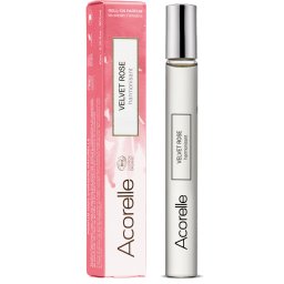 Apa parfum BIO Velvet Rose, cu uleiuri esentiale de trandafir si geranium(roll on) Acorelle