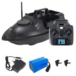 Barca pentru nadit, plantat momeala, cu GPS si telecomanda, V010, nivel rezistenta valuri 7-8, 3 cuve, capacitate 2 kg, raza maxima 500 m