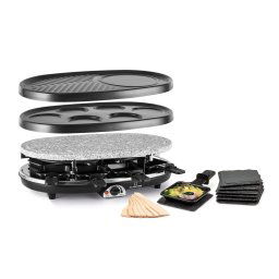 Klarstein All-U-Can Grill Raclette, grătar Raclette cu accesorii 4 în 1 pentru 8 persoane (GQ6-AllUCanCoasters)