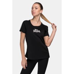 LONSDALE Tricou 'Halyard' negru / alb