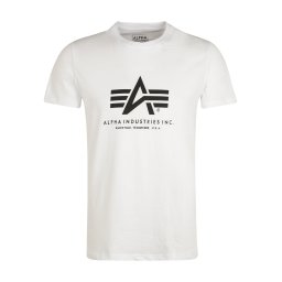 ALPHA INDUSTRIES Tricou negru / alb