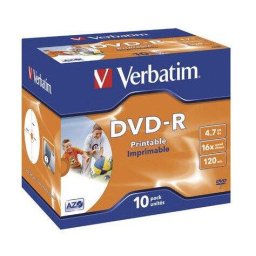 DVD-R printabil Verbatim, 16x, 10x 4.7GB