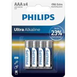 BATERII PH ULTRA ALKALINE AAA,4 BUC