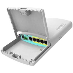 Router wireless hEX PoE, 5 x Gigabit 4 PoE, 1 x SFP, RouterOS L4, 128MB RAM, 1xUSB, port 2-5 802.3af/at