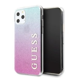Husa Guess Husa Glitter Gradient iPhone 11 Pro Roz Albastru