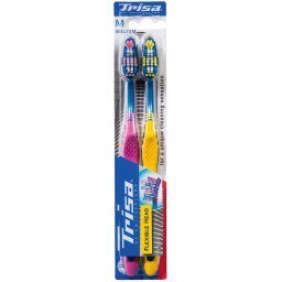 Periute de dinti clasice Periuta de dinti Trisa Flexible Head 3 Duo Medium, Cod 630438
