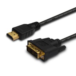Savio CL-10 video cable adapter 1.5 m DVI HDMI Type A (Standard) Black