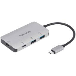 Targus USB-C Mult-Hub 2xUSB / -A and -C, USB-Hub (silver)