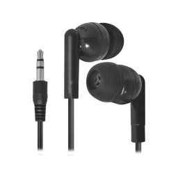 Casti audio Basic 617, in-ear, cu fir, plastic, Negru