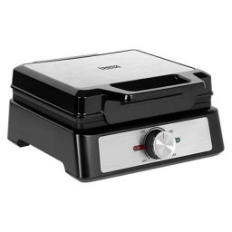 Aparat pentru vafe TSA3237, 1600W, 2 forme, Control prin termostat, Negru/Argintiu