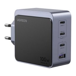 Incarcator retea Nexode S 100W 4-Port GaN Fast Charger EU, Negru/Gri