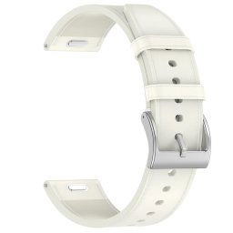 Curea pentru Samsung Galaxy Watch4/5/Active 2, Huawei Watch GT 3 (42mm)/GT 3 Pro (43mm) - Techsuit Watchband 20mm (W073) - White