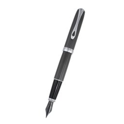 Stilou DIPLOMAT Excellence A2, cu penita M, din otel inoxidabil - Guilloche Black Chrome