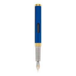 Stilou DIPLOMAT Nexus, cu penita M, din otel inoxidabil - blue gold
