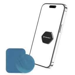 Suport auto telefon Techsuit Tiny Series HOLD210-C, magnetic, bord/birou, negru