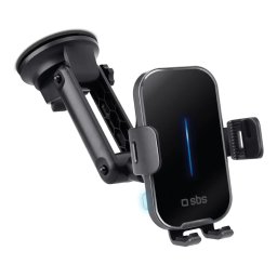 Suport auto telefon SBS TESUPEXTWIR15W, incarcare wireless 15W, negru