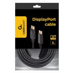 CABLU video GEMBIRD, DisplayPort (T) la DisplayPort (T), 5m, DD 1.2, rezolutie maxima 4K (3840 x 2160) la 60 Hz, negru, "CC-DP2-5M" (timbru verde 0.8 lei)