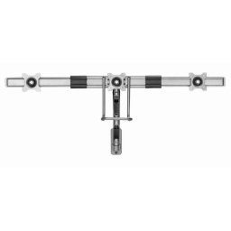 Suport monitor SUPORT de perete GEMBIRD, pt 3 TV/monitor plat, diag. max 17" - 27", rotatie, inclinare, pliere, 1 ~ 6 kg, "MA-WA3-01