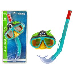 Mască de scufundare cu snorkel Animals Green Bestway 24059