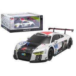 Mașină radiocomandată 1:24, sport, telecomandă, AUDI R8 LMS, alb și negru