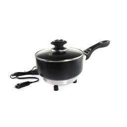 Oală electrică cu capac pentru mașină 18 cm x 8 cm 150w 12v amio-02534