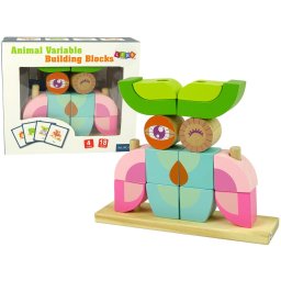 Puzzle 3D Bufniță cu Blocuri de Lemn Creative