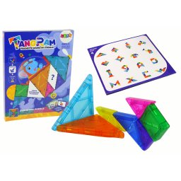 Tangram Puzzle 7 Blocuri Magnetice Colorate