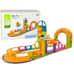 Blocuri de construcție magnetice Sky Track 61 piese