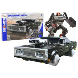 Blocuri de construcție Vehicul Mașină Robot Transformare 2 în 1