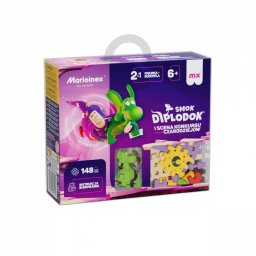 Mini blocuri de vafe - diplodocus și scenă 148 piese