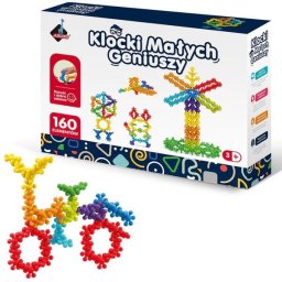 Blocuri Little Geniuses - bile cu flori 160 bucăți