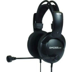 Casti SB40 Headsets, Over-Ear, Wired, Microphone, Black