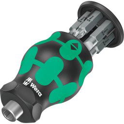 Wera Kraftform compact stubby magazine 4 bit set (black/green, 7 pieces)