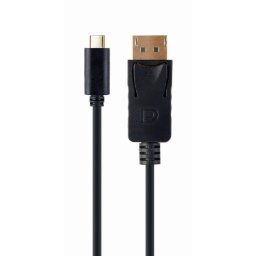CABLU video GEMBIRD, adaptor USB 3.1 Type-C (T) la DisplayPort (T), 2m, rezolutie maxima 4K UHD (3840 x 2160) la 60 Hz, negru, "A-CM-DPM-01" (timbru verde 0.18 lei)