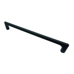 Maner metalic pentru mobilier, model Kupa, distanta dintre gauri = 128 160 192 mm, finisaj negru mat (Distanta dintre gauri: 192 mm)