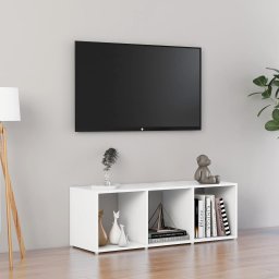 Comoda TV, alb, 107x35x37 cm, PAL GartenMobel Dekor