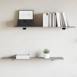 Rafturi de perete, 4 buc., gri sonoma, 100x20x1,5 cm, lemn GartenMobel Dekor