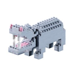 BRIXIES - 3D micro brick construction set - HIPOPOTAM