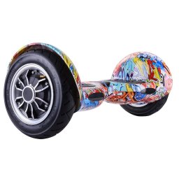 Hoverboard cu roti de 10 inch - grafitti design