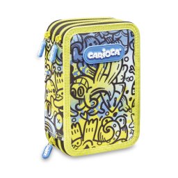 Penar Penar echipat cu 2 compartimente Carioca Comics, bleu-galben