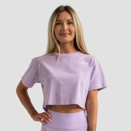 GymBeam Tricou pentru femei Cropped Limitless Lavender L