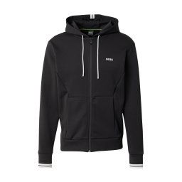 BOSS Hanorac negru / alb