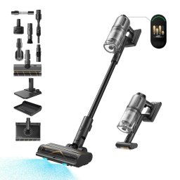 Aspirator vertical fara fir Dreame Z30 AquaCycle ,310AW, motor 150.000rpm TurboMotor, AquaCycle 400ml/320ml (apa curata/murdara), filtru HEPA H14 99.99 0.1m, 8x3200mAh, autonomie 90min, senzor praf, perie CelesTect cu LED, ecran LCD, Gri